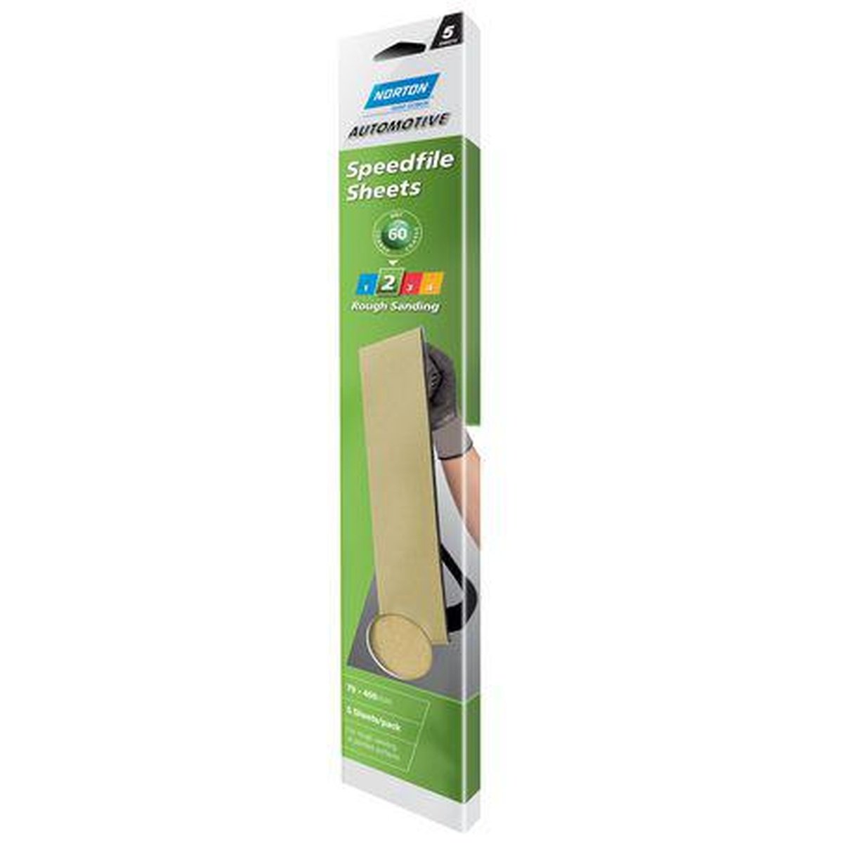 Norton Adalox Sandpaper Sheet P80 70x460mm Medium 66623321774