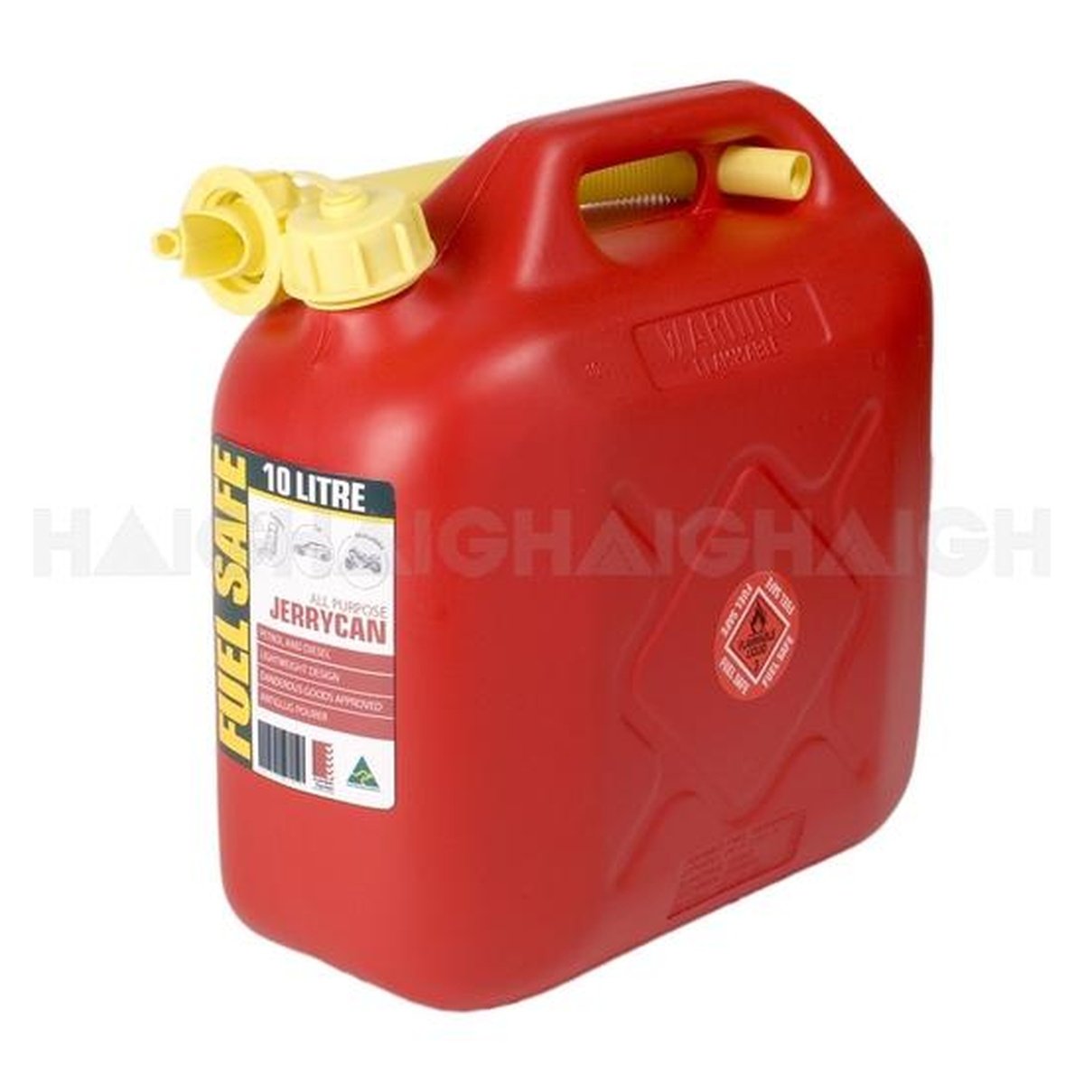 10L Plastic Jerry Can Container Red FC10R