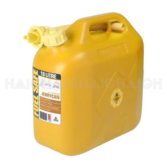 10L Plastic Jerry Can Container Yellow FC10Y