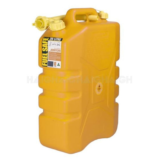 20L Plastic Jerry Can Container Yellow FC20Y