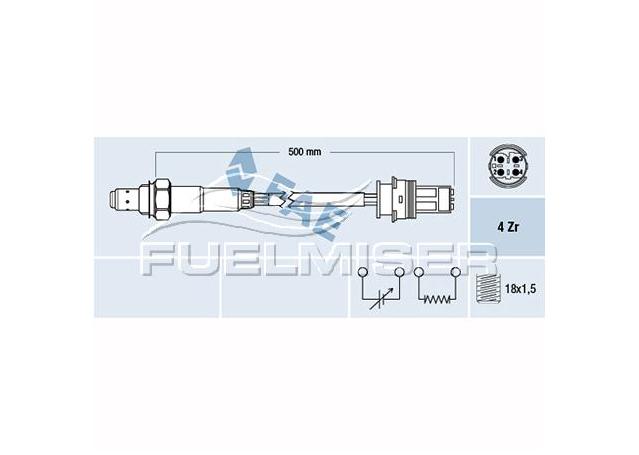 Fuelmiser Oxygen Lambda Sensor COS5037
