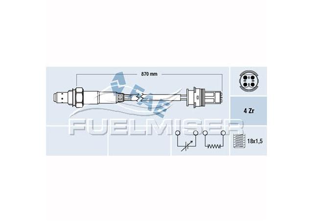 Fuelmiser Oxygen Lambda Sensor COS5076