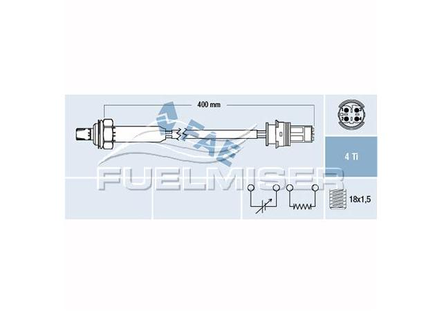 Fuelmiser Oxygen Lambda Sensor COS5142