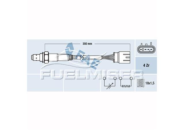 Fuelmiser Oxygen Lambda Sensor COS5359