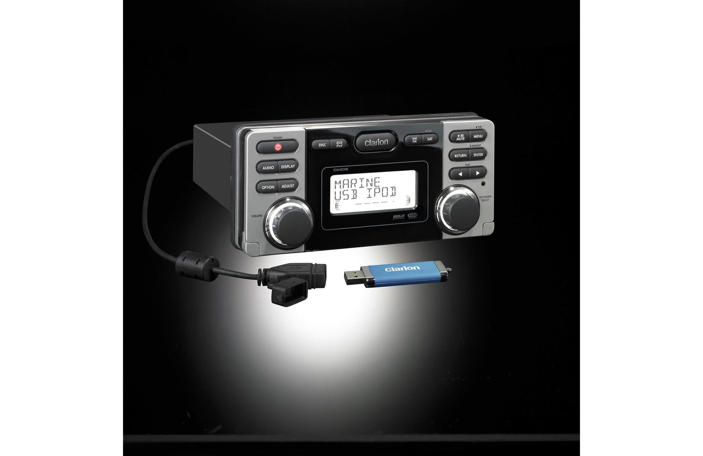 Clarion Audio Marine Cd/Usb/Mp3/Ipod Wired Rem CMD6