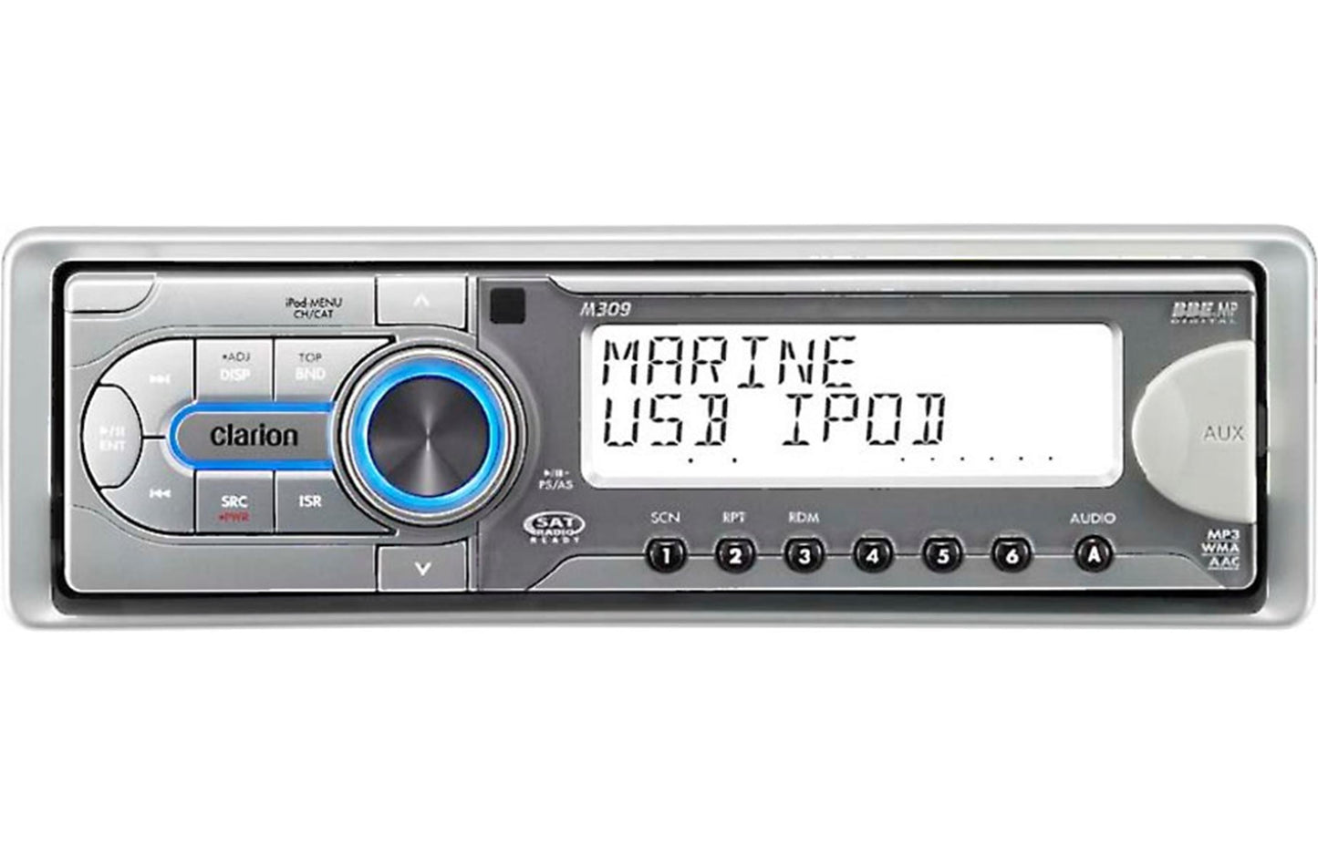Clarion Audio Marine Cd/Usb/Ipod Wired.Ir Rem M309
