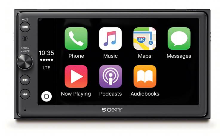 Sony AV Head Unit 2 Din 6.4In Bluetooth, USB, Reverse Camera Ready 3 X Pre Outs 4 Channels At 55 Watts Per Channel Built-In Amp XAVAX100SB