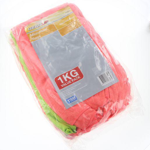 Gearup Assorted Microfibre Rags 1kg GUMFC1KG