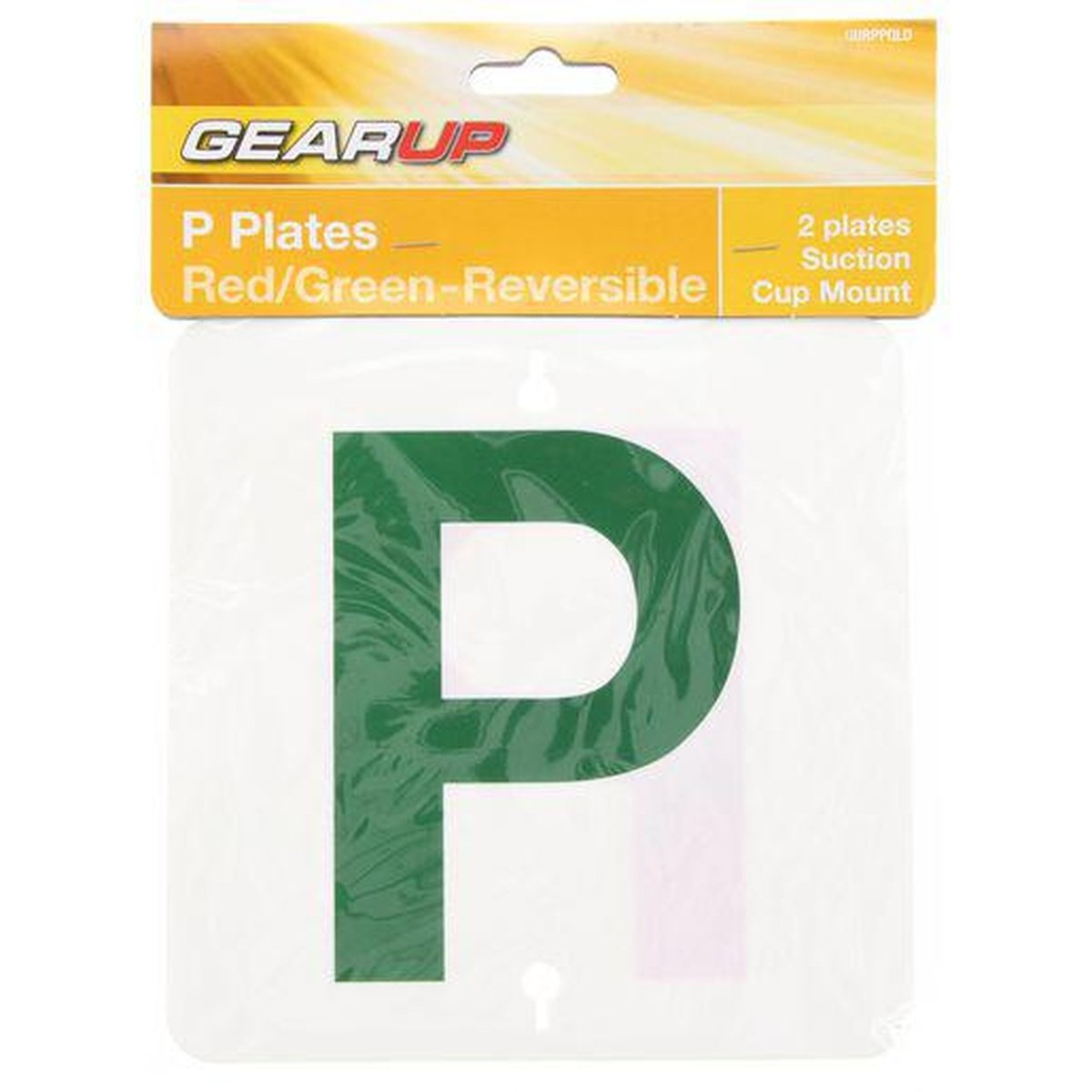 Gearup Red/Green Probationary Plate Set - Reversable GURPPQLD