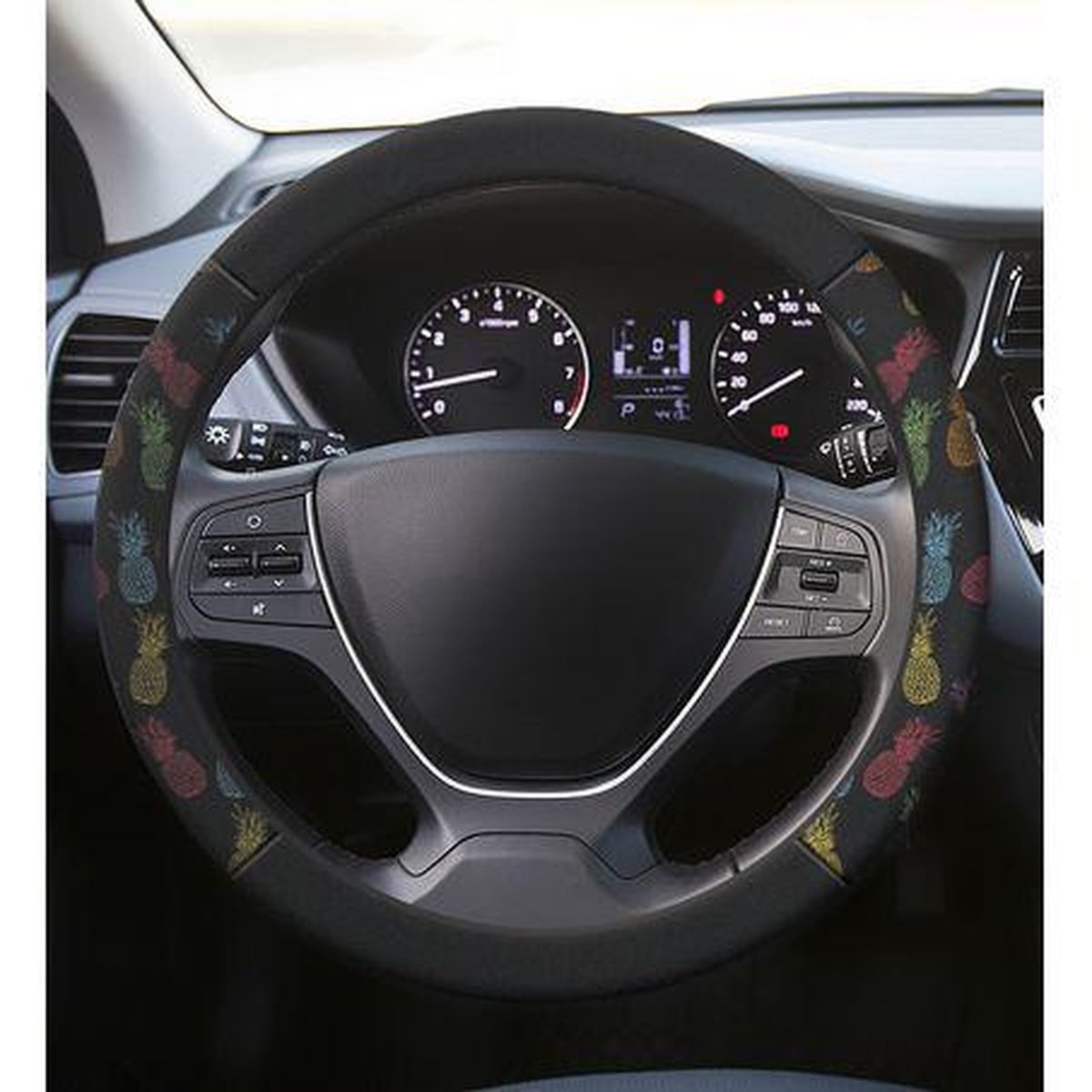 Gearup Steering Wheel Cover 36.8 x 39.4cm - Pineapple GUSWCFLPA