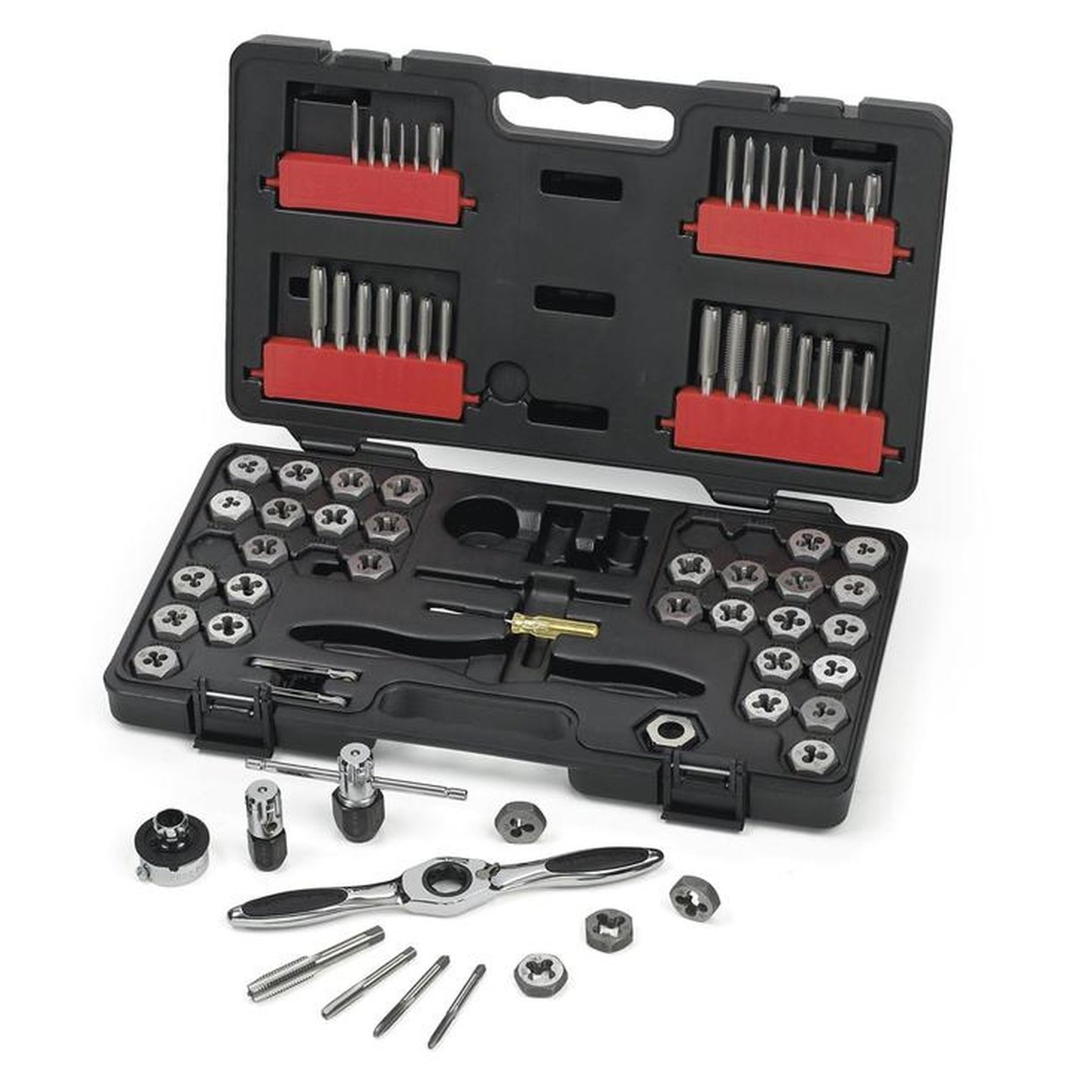 GearWrench Tap & Die Set Medium Ratcheting MET/SAE 75Pc