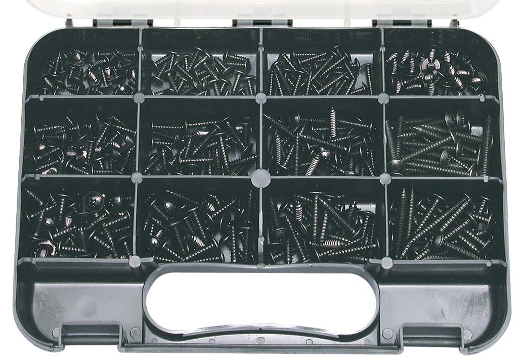GJ Works Self-Tapped Philips Screw Mushroom Head Grab Kit 370pc GKA370