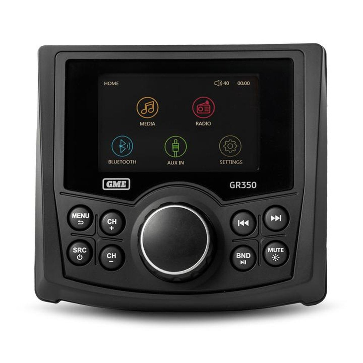 GME Marine Stereo Black Bluetooth AM/FM GR350BTB