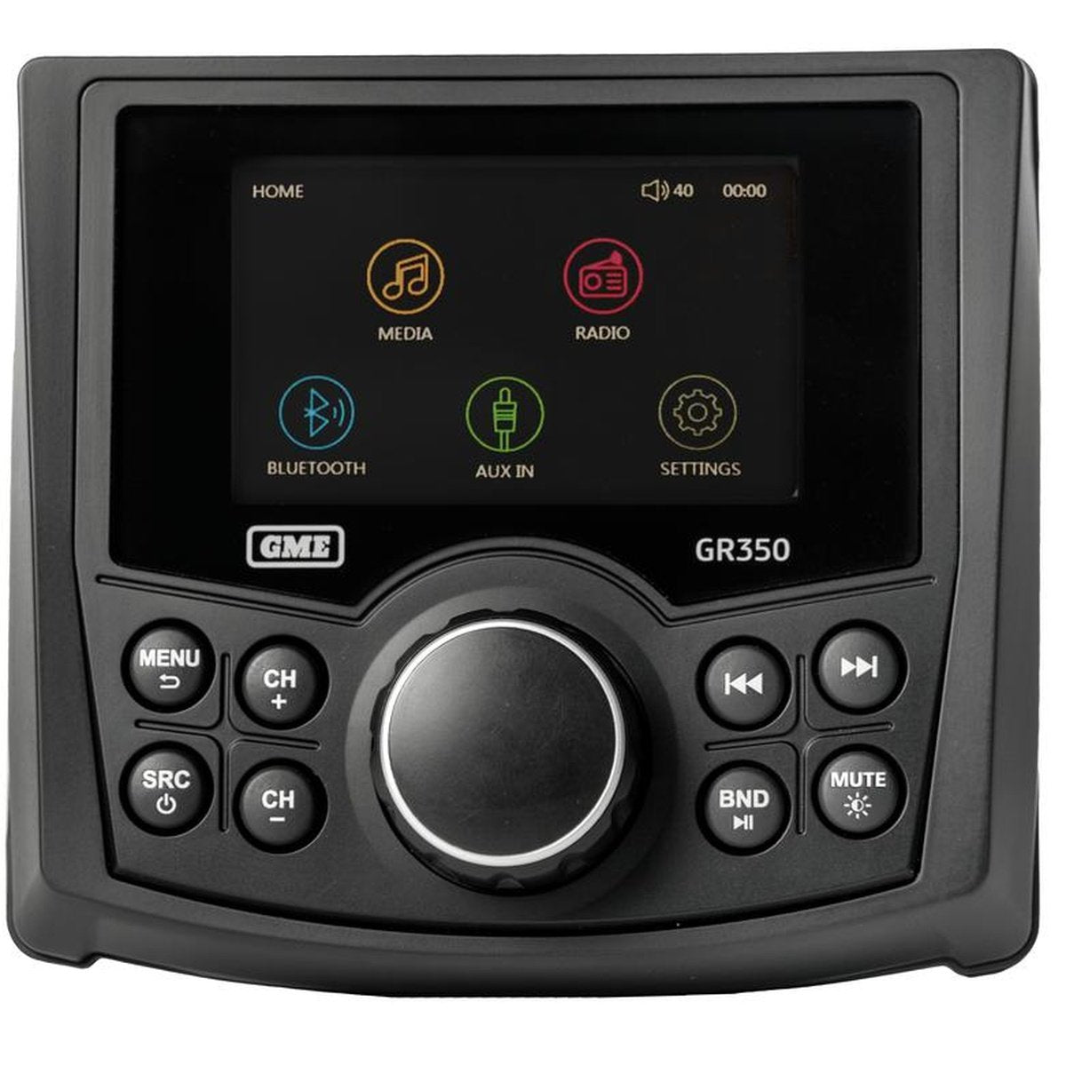 GME Marine Stereo Black Bluetooth AM/FM GR350BTB