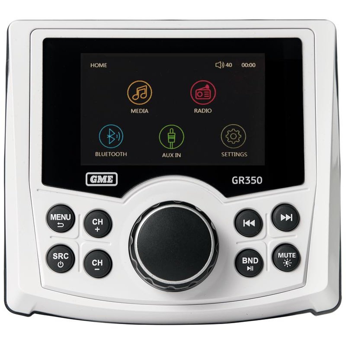 GME Marine Stereo White Bluetooth AM/FM GR350BTW