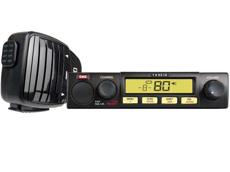 GME DSP Compact UHF CB Radio 5W 80CH w/ ScanSuite TX3510S
