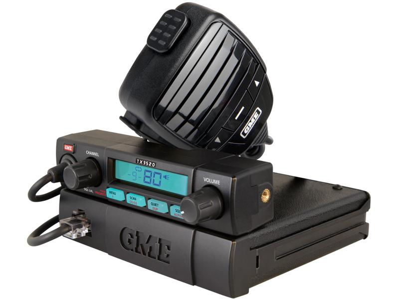 GME Compact Two Way UHF CB Radio 5W 80CH w/ Remote Head & ScanSuite TX3520S