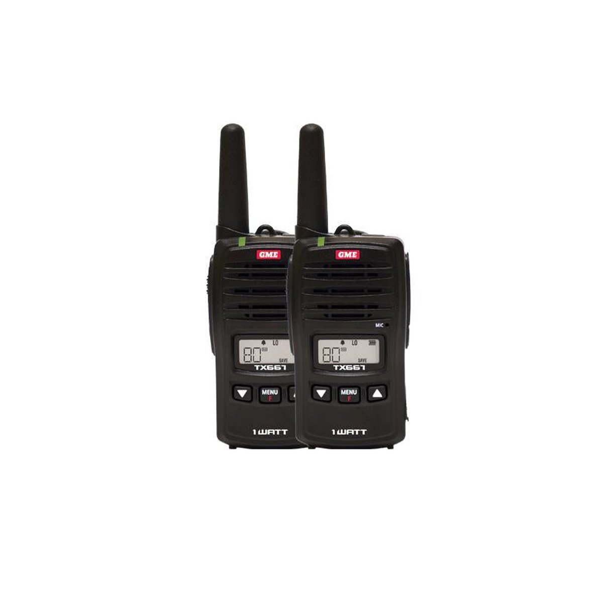 GME 1W UHF CB Handheld Radio Twin Pack TX667TP