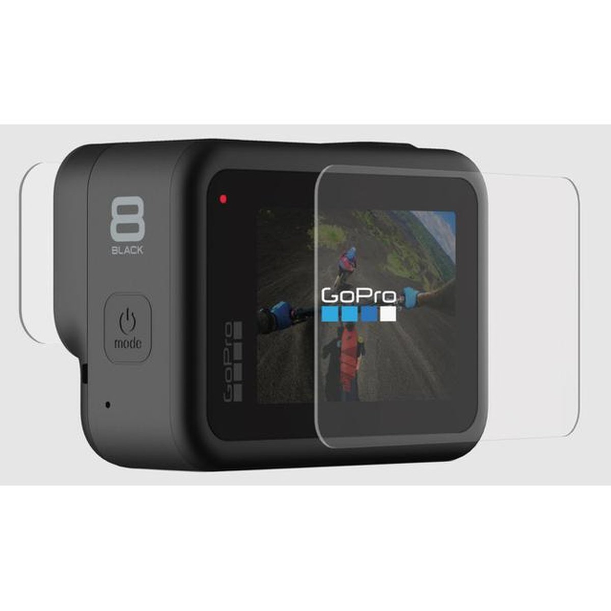 GoPro Hero8 Black Tempered Camera Glass Lens + Screen Protector AJPTC-001