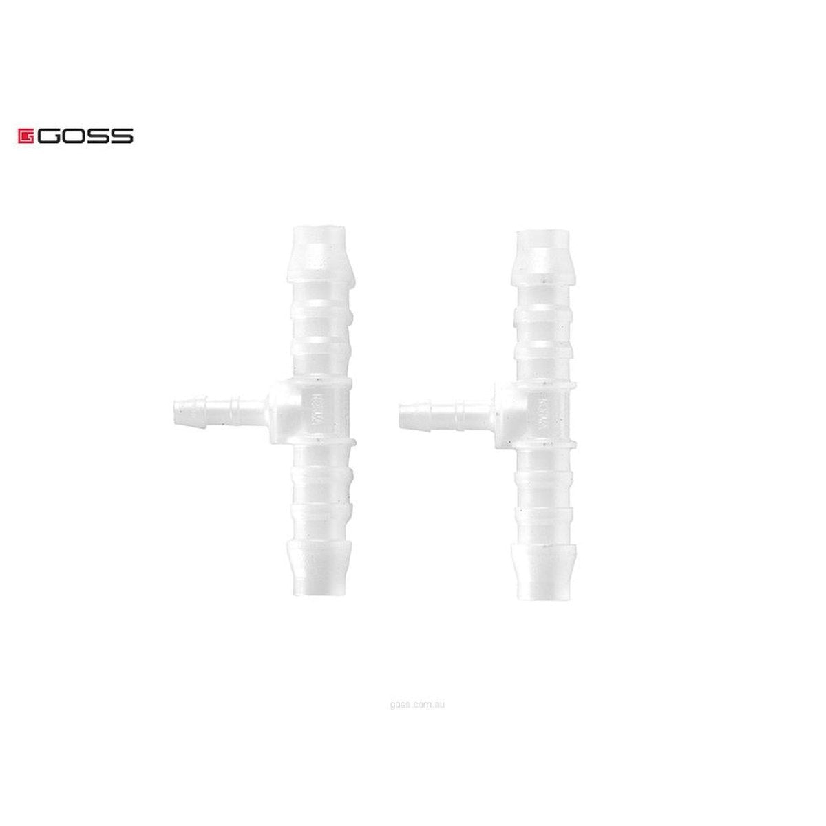 Goss T Reducing Connector 10-10-6mm (2 Pack) T15