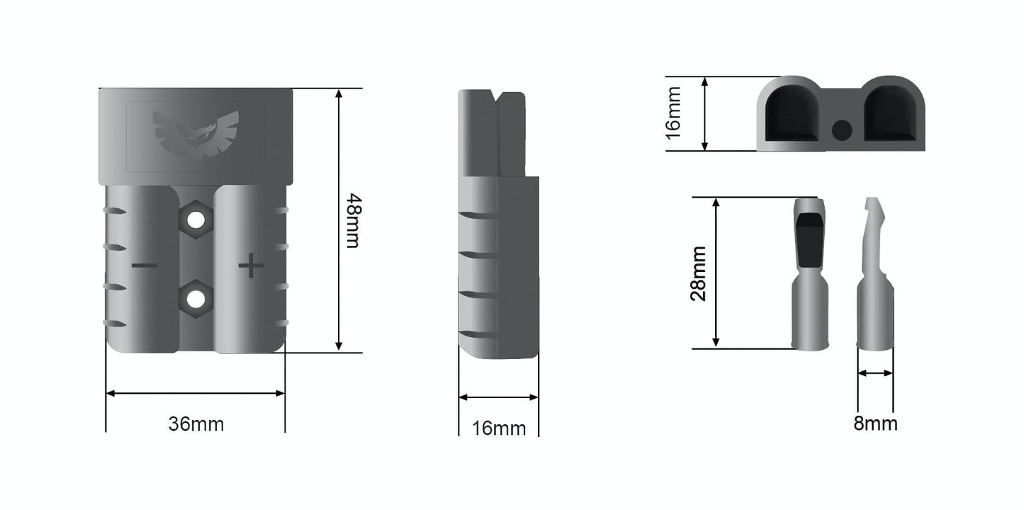 STEDI Anderson Style Plug Single Pack grey ANDSGLGREY
