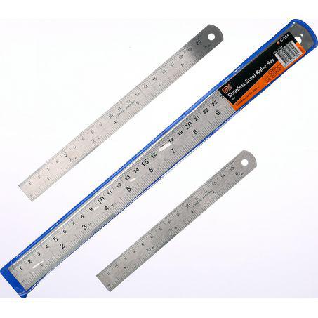 GV Tools Stainless Steel Ruler Set 3 Piece GV154