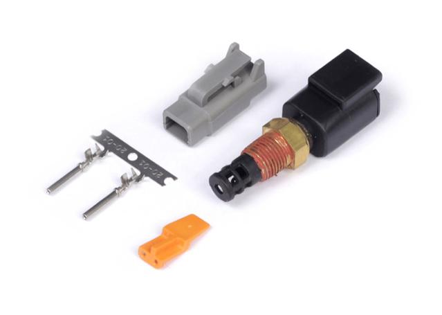 Haltech HT-010206 Air Temp Sensor - 1/8 NPT Thread (includes HT-031000 - Male Deutsch DTM 2 Connector)