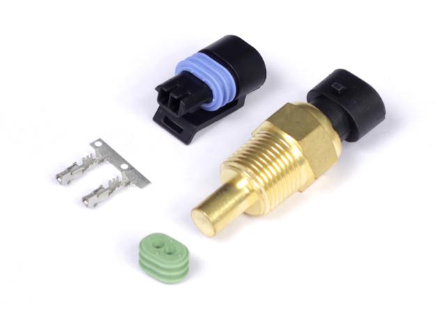 Haltech HT-010302 Coolant Temp Sensor Large Thread (inc Delphi plug & pins) 3/8 NPT 18TPI