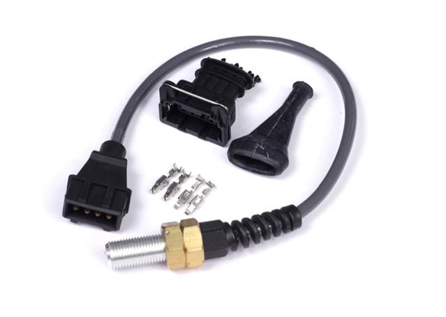 Haltech HT-010604 S3 - Black Dual Channel Hall Effect Sensor 1/2" UNF (inc plug & pins)