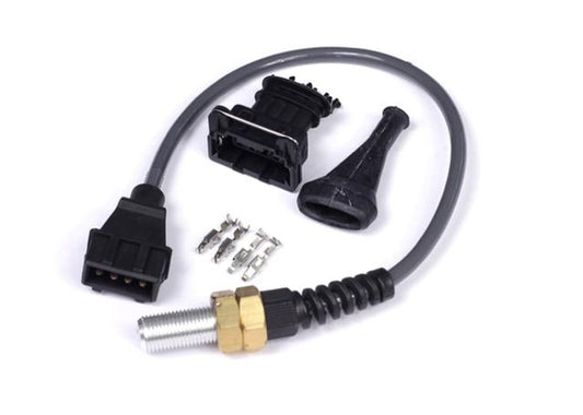 Haltech HT-010604 S3 - Black Dual Channel Hall Effect Sensor 1/2" UNF (inc plug & pins)