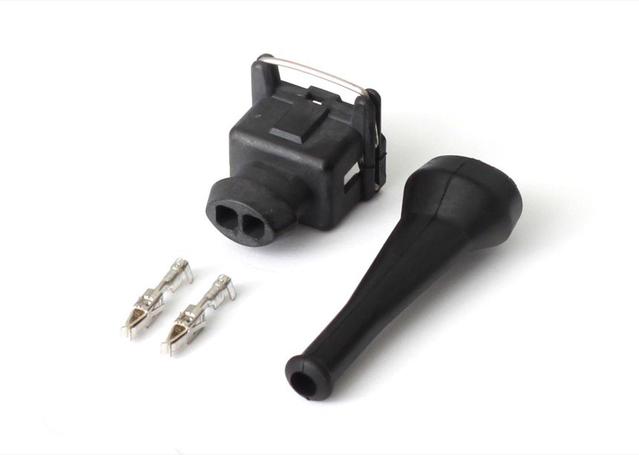 Haltech Plug and Pins Only Bosch EV1 (Square) 2 Pin Junior Timer F HT-030300