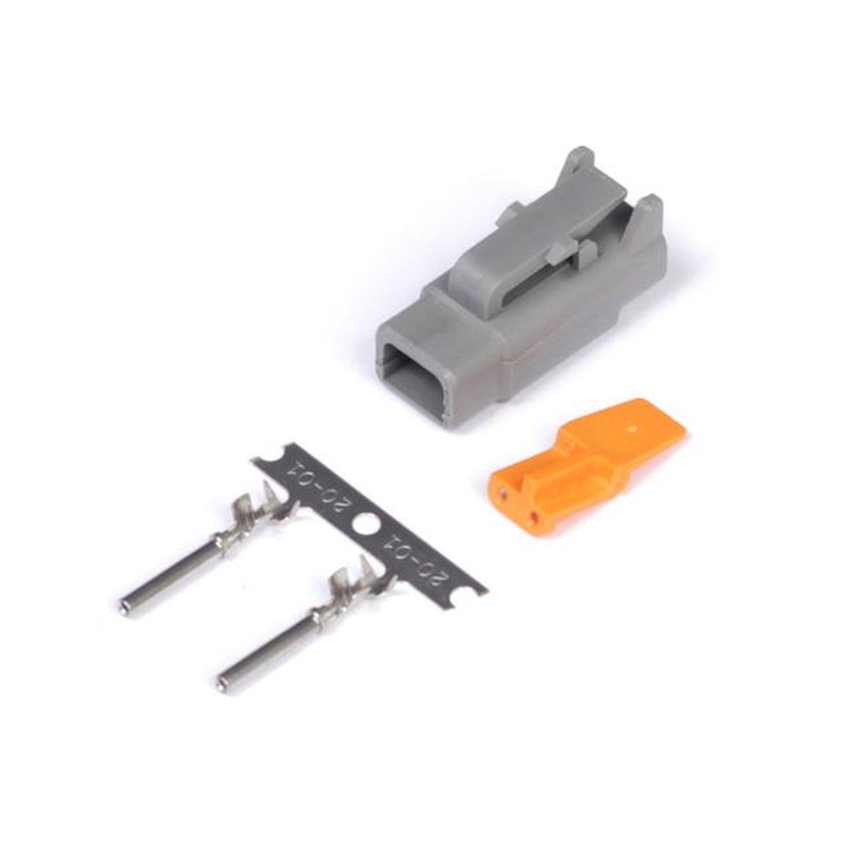 Haltech HT-031000 Plug and Pins Only - Male Deutsch DTM 2 Connector (7.5 Amp)