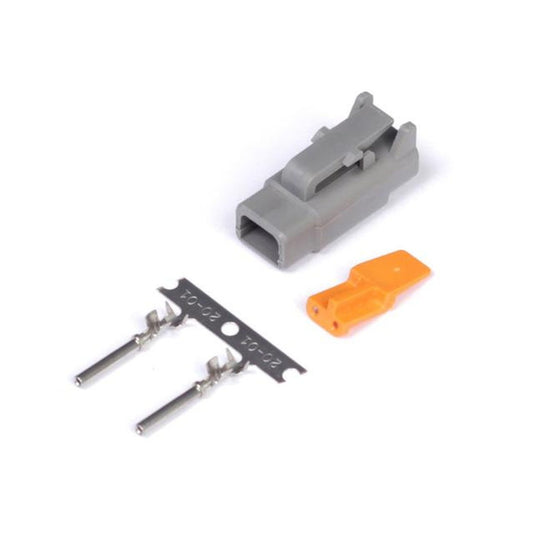 Haltech HT-031000 Plug and Pins Only - Male Deutsch DTM 2 Connector (7.5 Amp)
