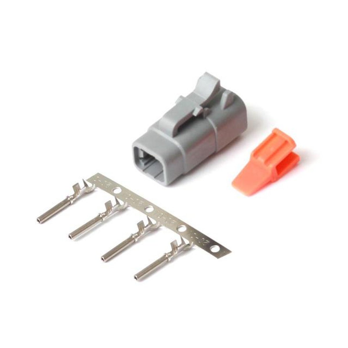 Haltech HT-031002 Plug and Pins Only - Male Deutsch DTM 4 Connector (7.5 Amp)