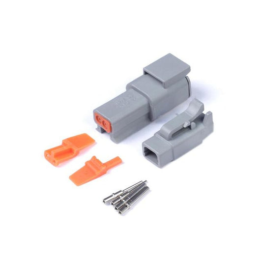 Haltech HT-031012 Plug and Pins Only - Matching Set of Deutsch DTM-2 Connectors (7.5 Amp)