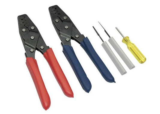 Haltech Dual Crimper set - inc 3 pin removal tools HT-070300