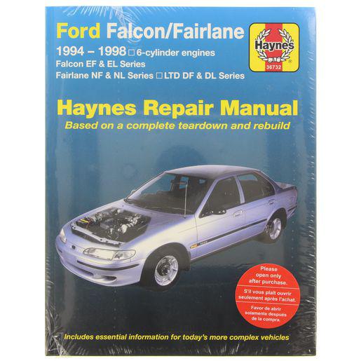 Haynes Repair Manual Suits Ford Falcon, Fairlaine & LTD 94-98 36732