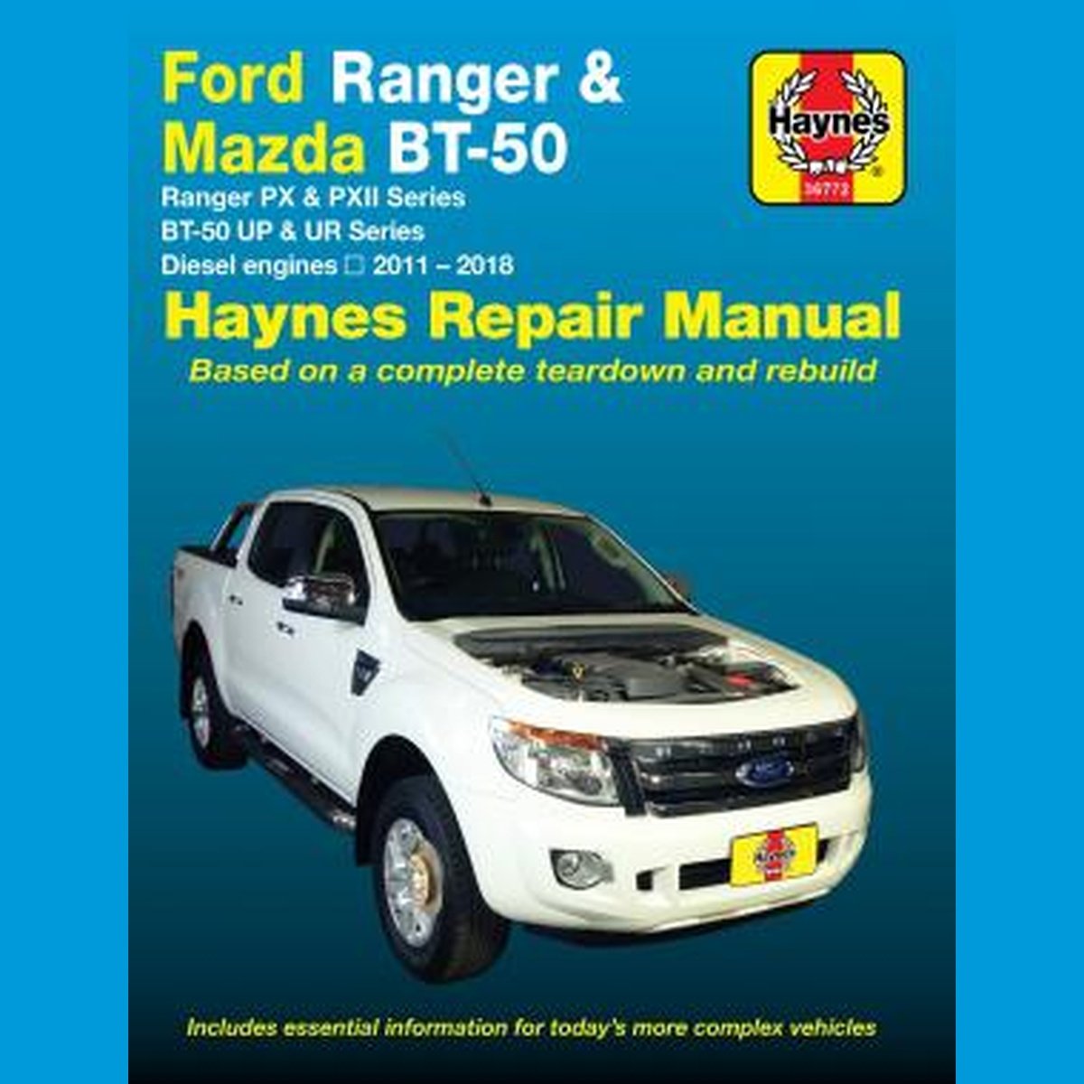 Haynes Repair Manual Suits Ford Ranger & Mazda BT50 11-18 36772