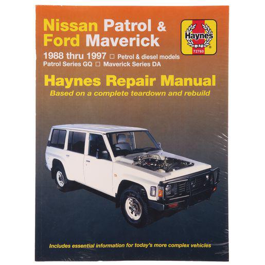 Haynes Repair Manual Suits Nissan Patrol & Ford Maverick 88-97 72760