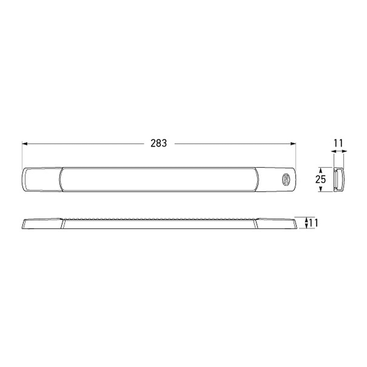 HELLA LED Safety Daylights Kit Surface Mount 24v 5619-24V