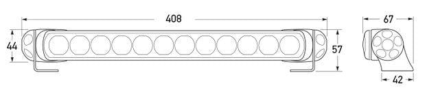 HELLA LED Light Bar 350mm Driving Pencil Beam 1396HD