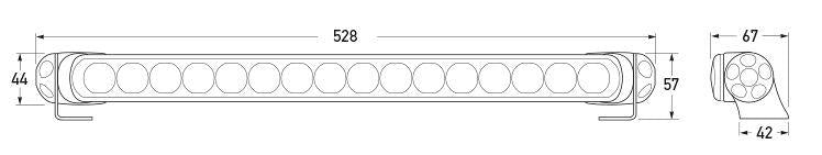 HELLA LED Driving Light Bar 470mm Driving High Beam 1397HD