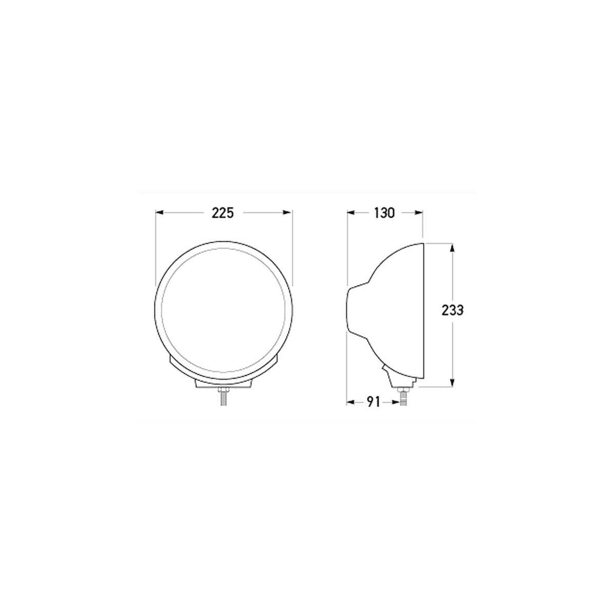 HELLA Rallye 4000 Driving Light Pencil Beam 1365
