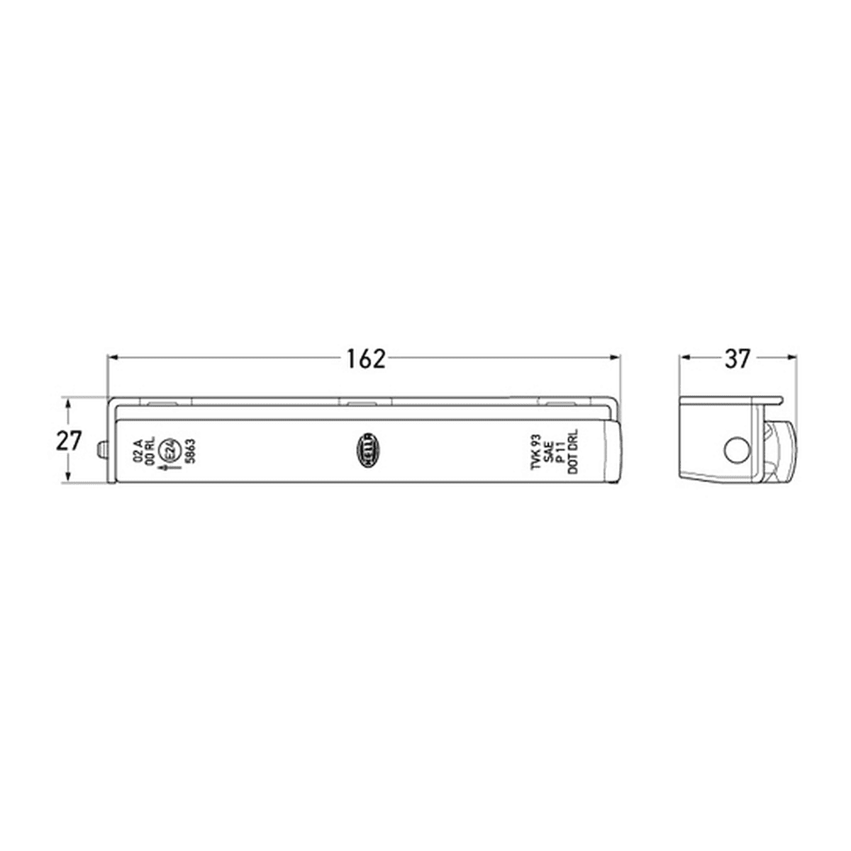 HELLA LED Safety Daylights Kit 15 Degree 12v 5630BL