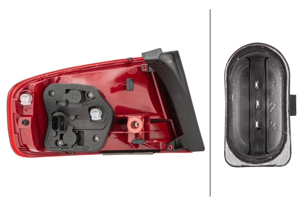 HELLA Tail Light Drivers Side 2VA 009 686-101