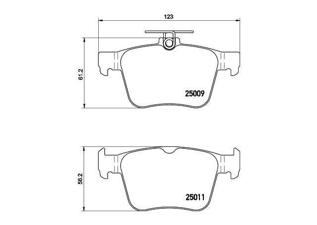 HELLA Pagid Brake Pad Set Rear T1977