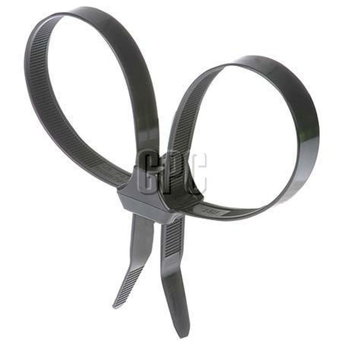 HellermannTyton 1 Piece Dual Clamp Tie Black (Pack of 50) DCT11-50