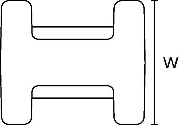 HellermannTyton Twistable Fixing Element For Parallel Routing (Pack of 50) DSWS4-50