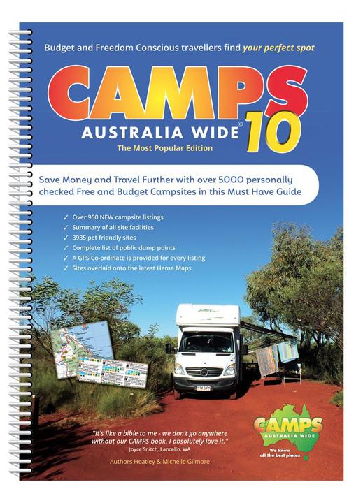 HEMA Camps 10 Australia Wide Spiral Guide Book