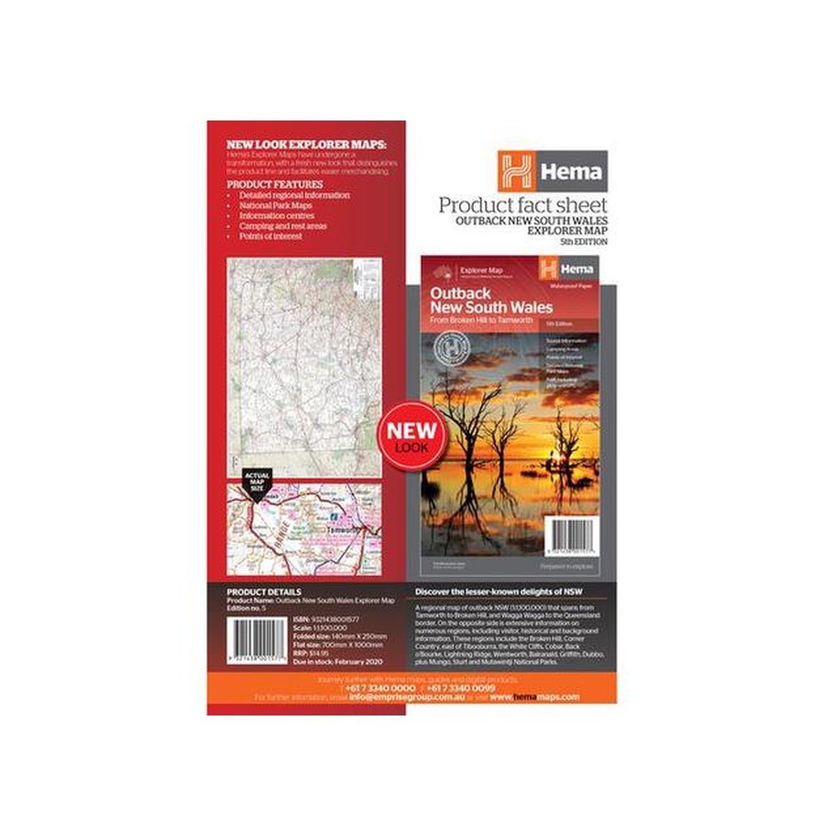 HEMA Outback New South Wales Map